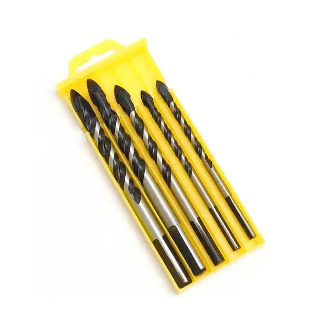 Набор свёрл 5 шт по стеклу , керамике , плитке Сверла для керамогранита и мрамора 6-12мм