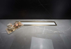 Душевой лоток Pestan Confluo Premium Line 850 White Glass Gold