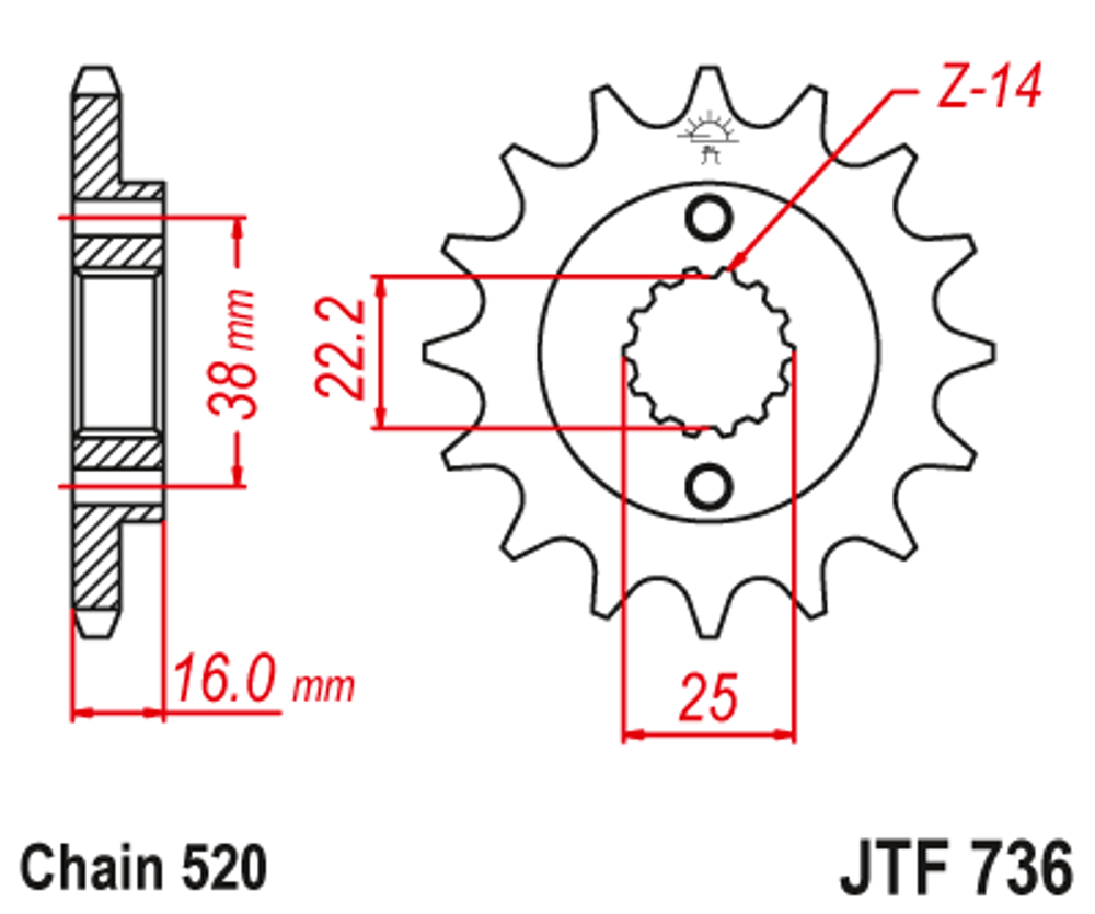 Звезда JTF736.15RB