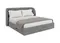Кровать двуспальная Classic 180 см (серый, букле)
