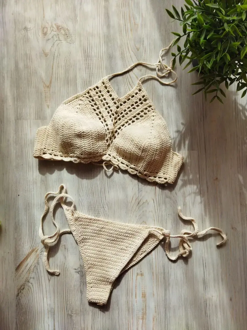 Вязаный купальник