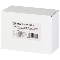 Шина ЭРА NO-224-89 PE земля на DIN-изоляторе ШНИ-6х9-8-Д-желтый