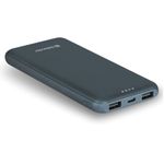 Аккумулятор внешний DEFENDER EXTRALIFE 10000F, 10000 mAh, 2 USB, Li-pol, синий, 83663