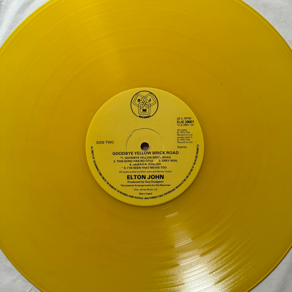 Elton John ‎– Goodbye Yellow Brick Road 2LP (Англия 1978г.) Yellow Т