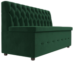 Диван кухонный прямой Вента, Зеленый, Велюр, 108763