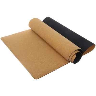 Коврик для йоги 183*61*0,5 см «Сила духа» каучук+пробковое волокно