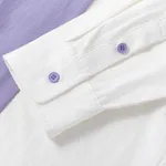 Сорочка Ymkashix Puff белый/фиолетовый