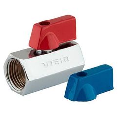 Кран VIEIR мини 1/2 ВВ красные/синие ручки (200/10) VRFF3