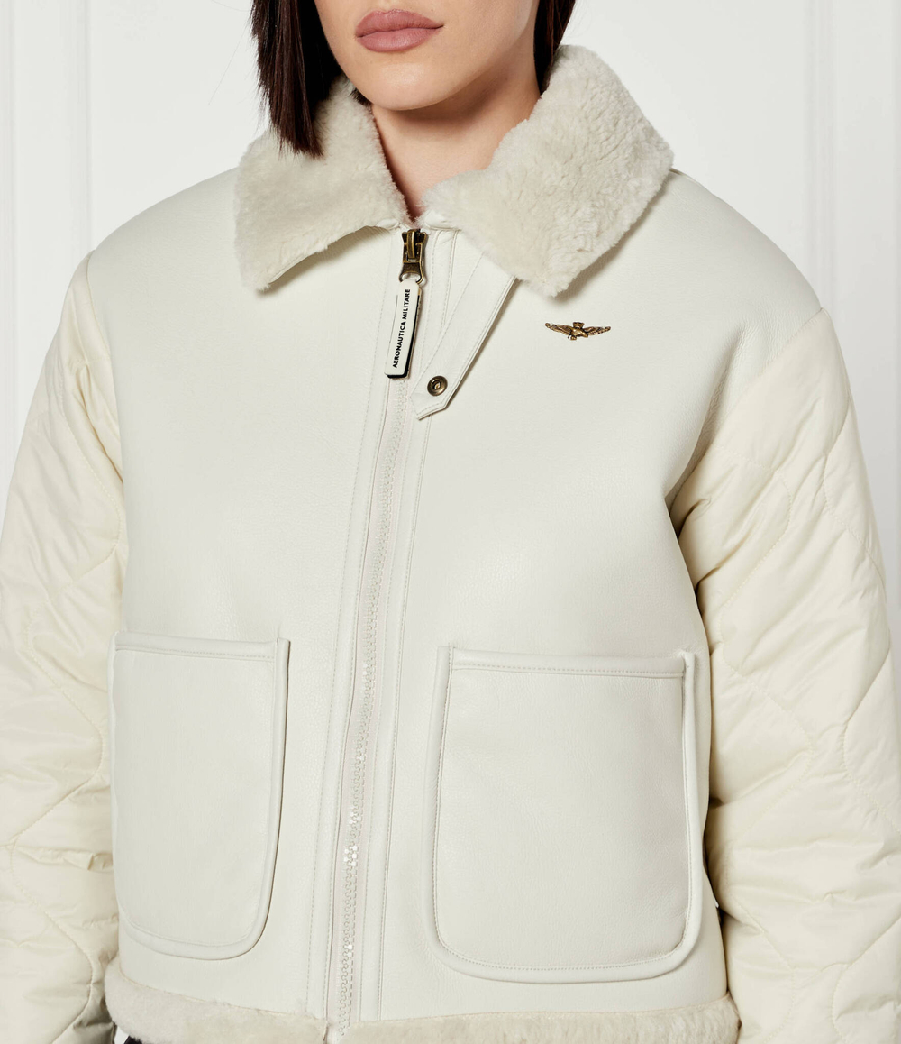 Куртка Aeronautica Militare - экрю(AB2962DCT3414)