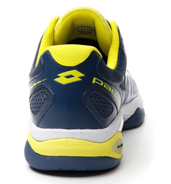 Мужские кросовки для Padel Lotto Superrapida 200 III - all white/acid yellow/dark denim