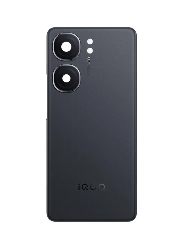 Задняя крышка для Iqoo Neo 9S Pro 5G черная (Black) со стеклом камеры