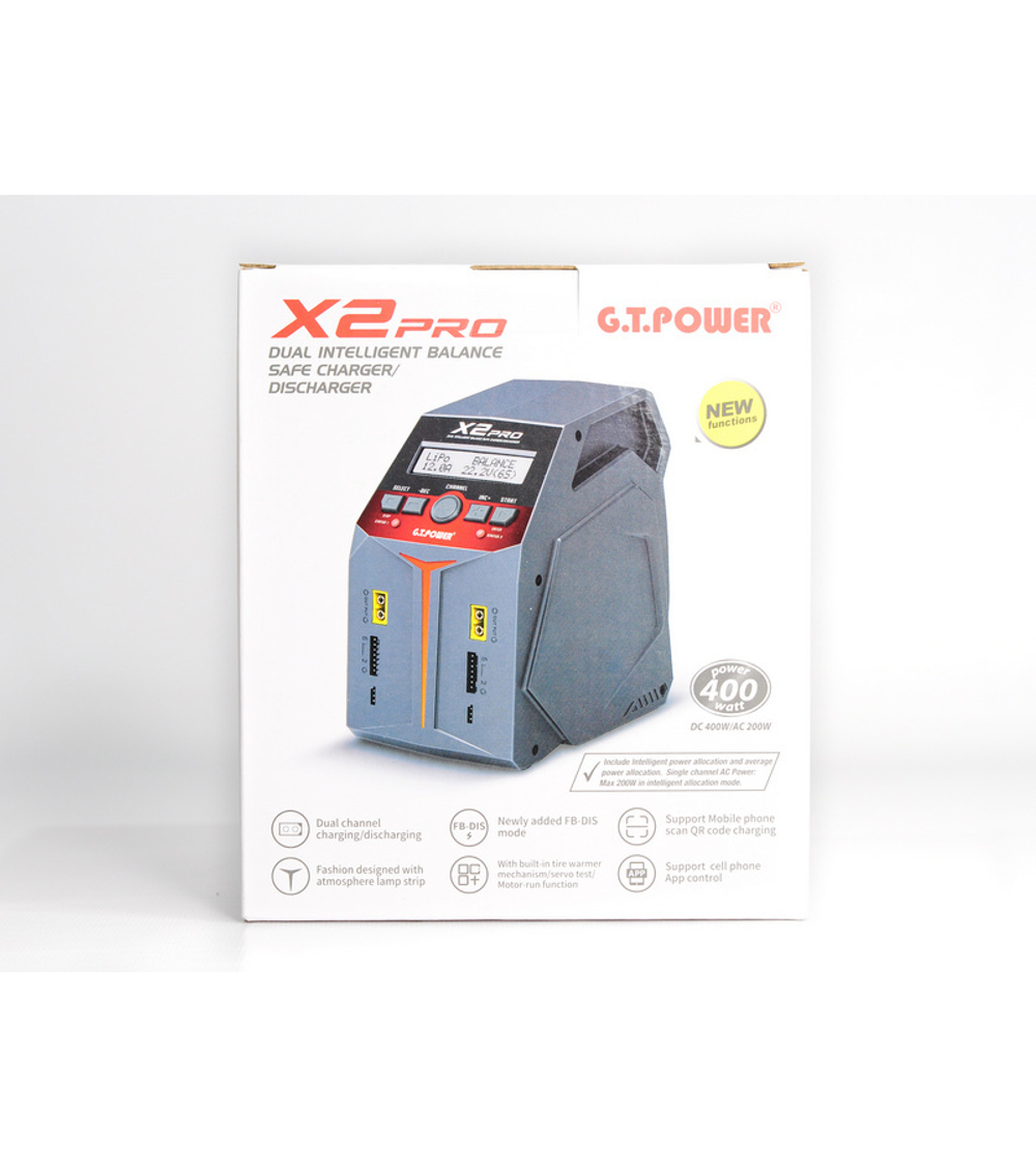 Универсальное зарядное устройство G.T.Power X2PRO Dual Power 11-26/220В, 12Aх2