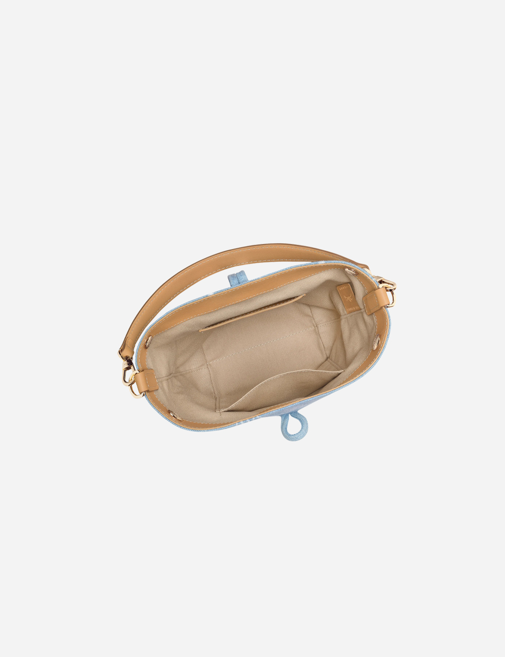 Сумка Longchamp Le Roseau XS Drawstring Bag "Light Blue"