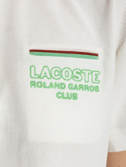Женское поло Lacoste Roland Garros Club - белый