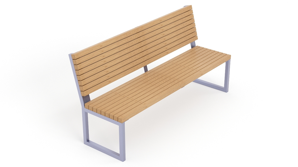 Скамейка со спинкой SK00361