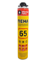 ПЕНА ПОЛИУРЕТАНОВАЯ MASTERTEKS 65 ПРОФЕССИОНАЛЬНАЯ 825 МЛ ВСЕСЕЗОННАЯ