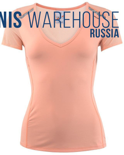 Женская футболка теннисная Head Performance T-Shirt W - flamingo