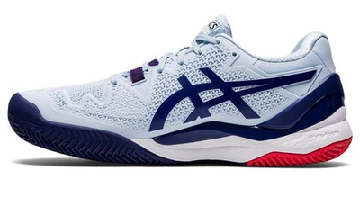 Женские Кроссовки теннисные Asics Gel-Resolution 8 Clay - soft sky/dive blue