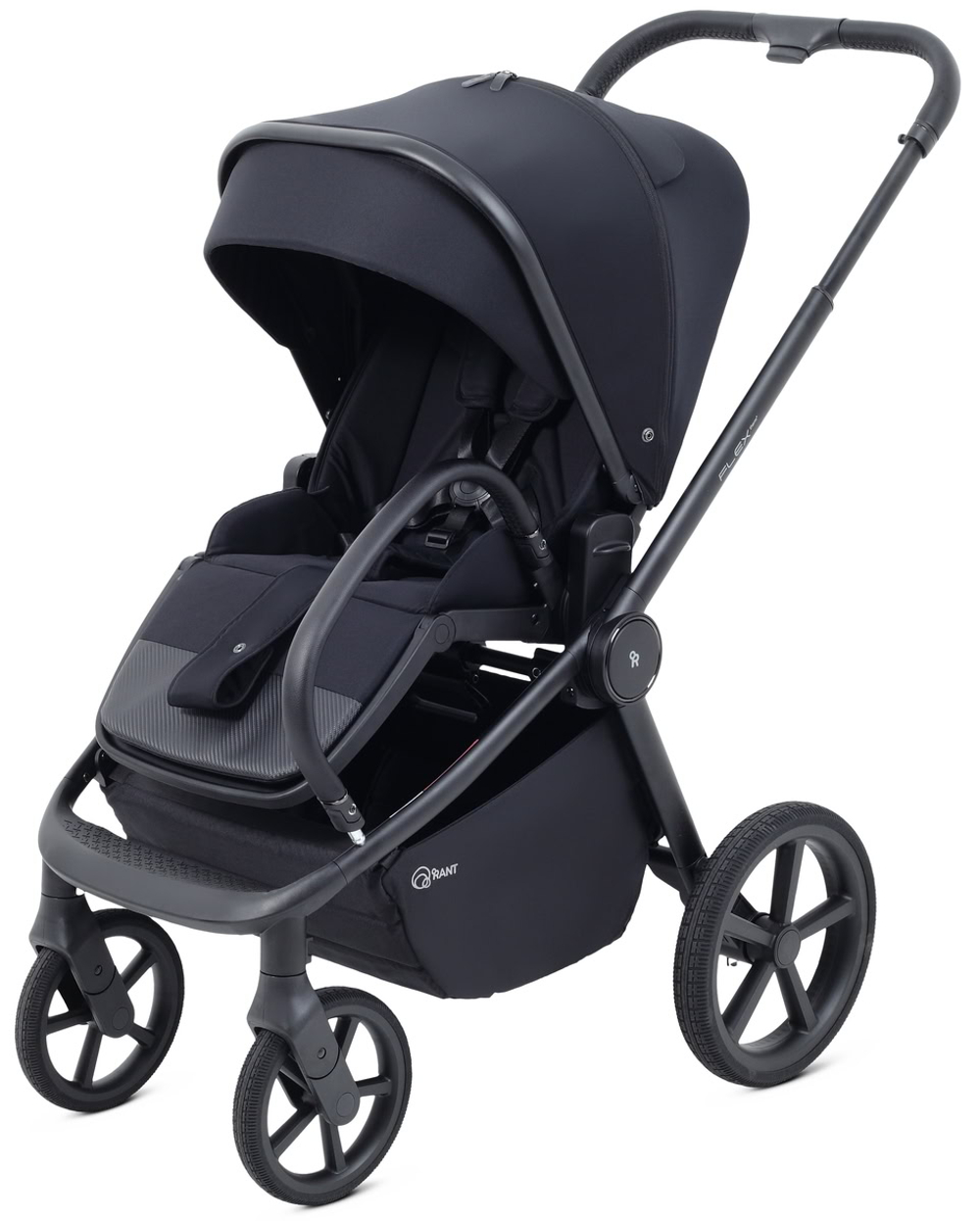 Детская коляска Rant Flex Therm Soft 3 в 1 с автокреслом Cruise Black Midnight Black