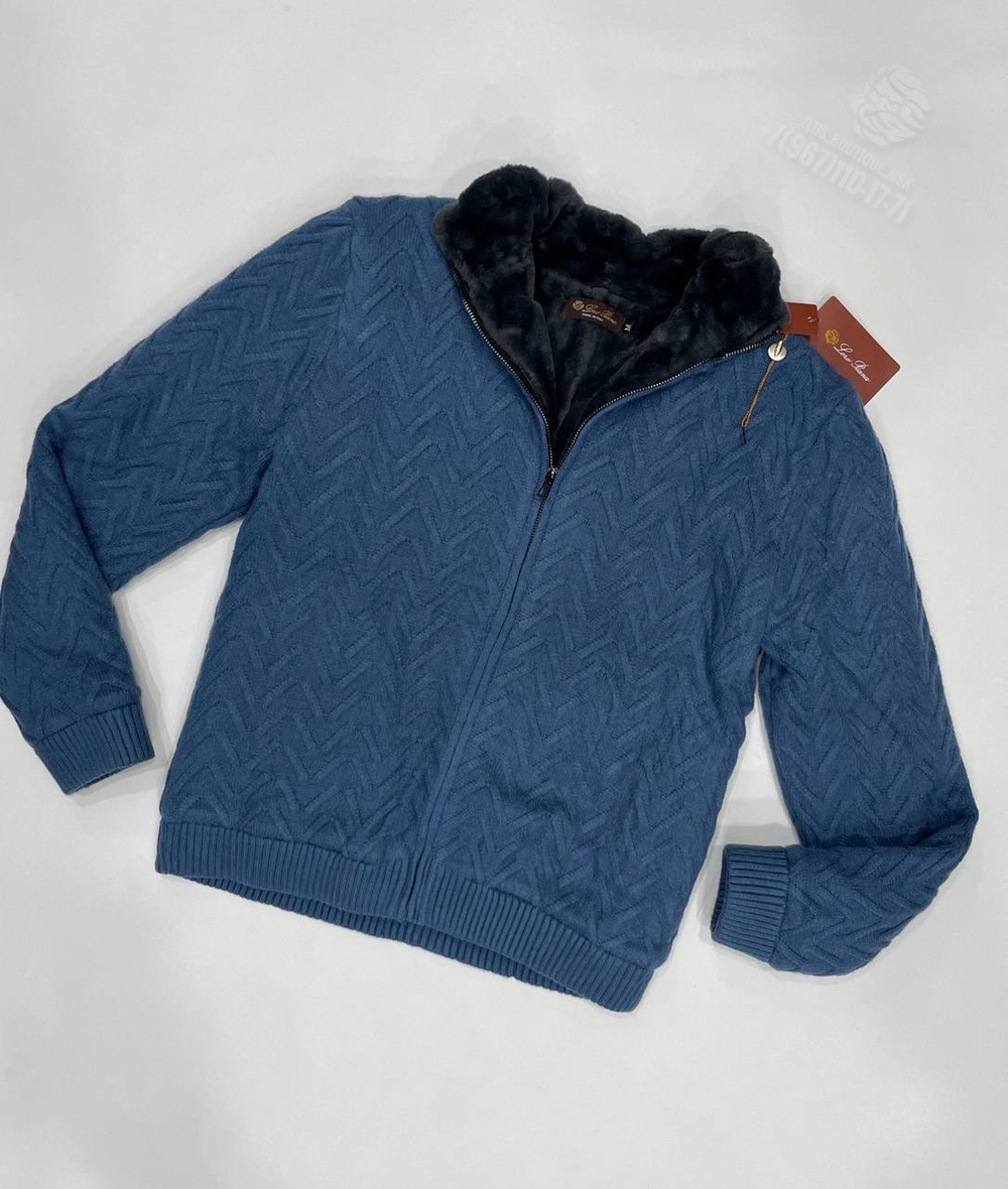 Кардиган с мехом Loro Piana