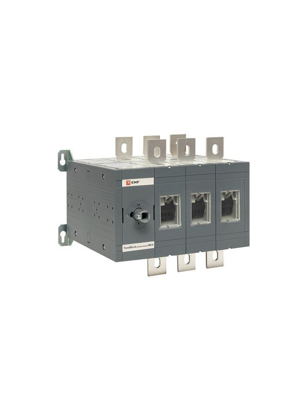Рубильник 3п 630А реверсивный без рукоятки управления TwinBlock EKF tb-s-630-3p-rev