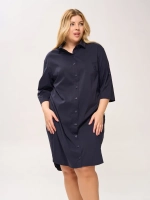 Платье-рубашка с карманами
