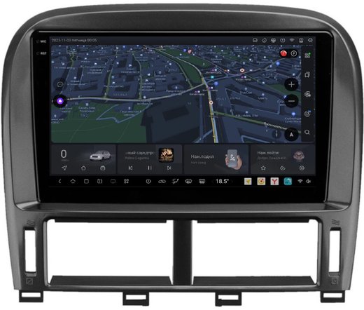 Магнитола для Lexus LS430, Toyota Celsior XF30 2000-2006 (ШГУ цветной) - Carmedia OL-9563-2 QLed+2K, Android 13, UIS7870 (DUDU7), CarPlay, SIM-слот