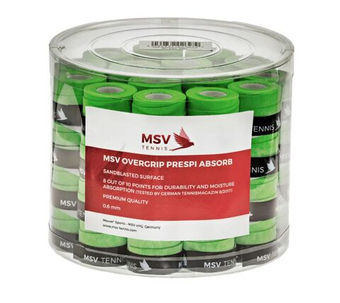 Теннисные намотки MSV Prespi Absorb Overgrip 60P - green