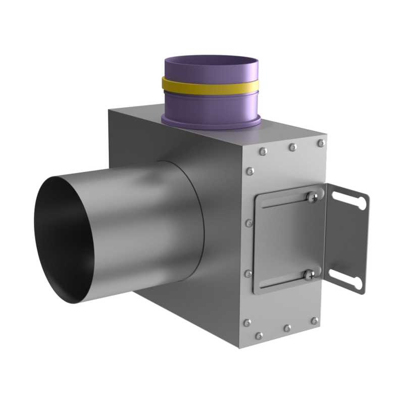 Присоединительная коробка потолочная VPS 125/90×1 на 1 выход, круглая