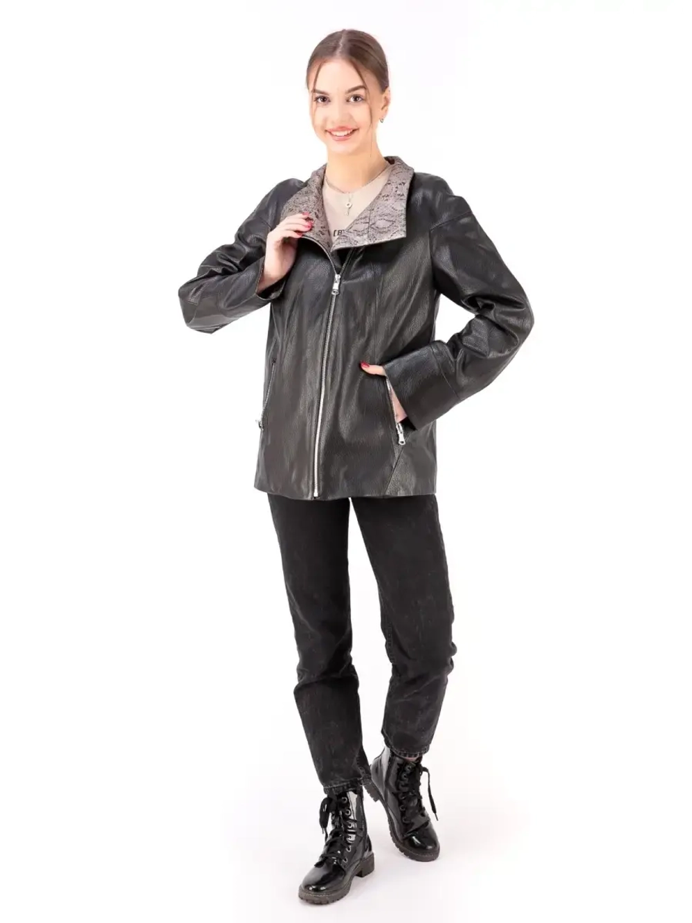 Куртка женская из натуральной кожи