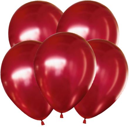 Шары "ХРОМ красные" 35 см (летают от 3-х дней)