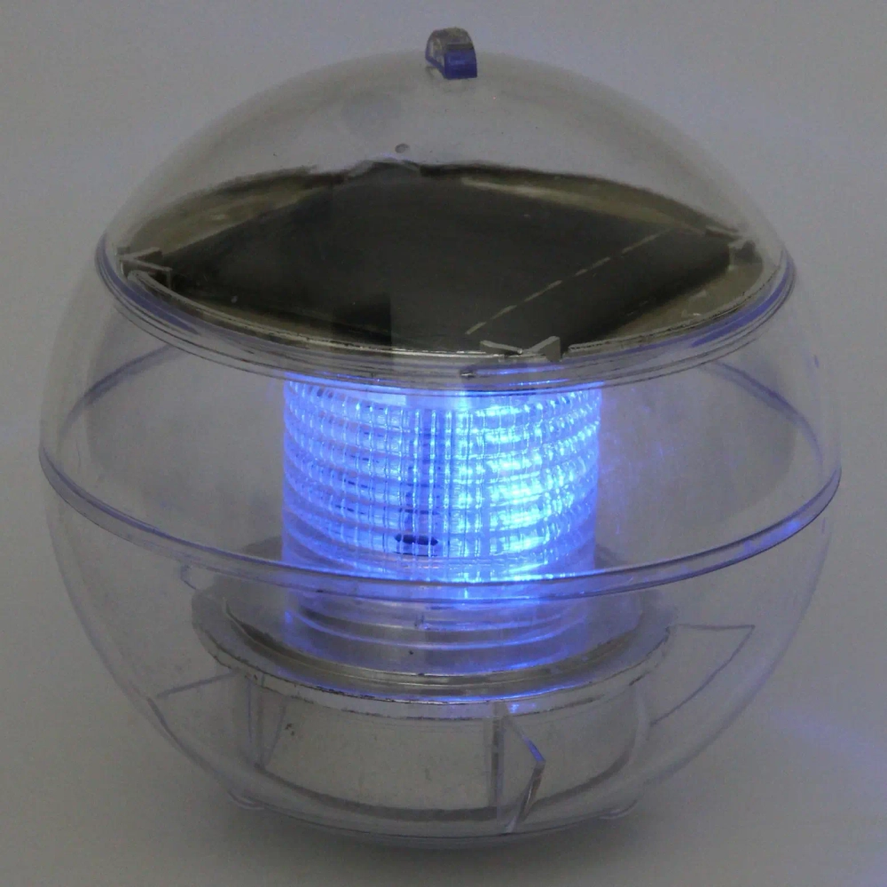 Фонарь садовый «Шар» d=10 см, на солнечной батарее (для погружения в бассейн и водоем), Мультицвет