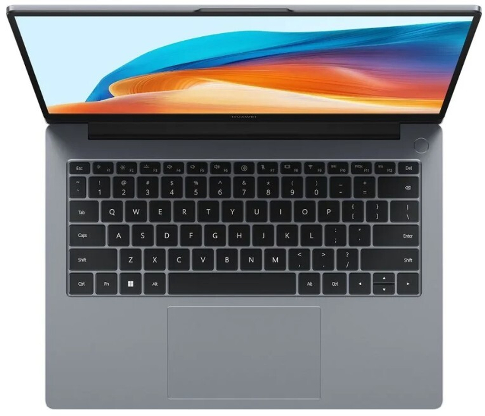 Ноутбук  Huawei MateBook D14 2024 MDG-X 14 ", Core i5, 16 Гб RAM, 512 Гб SSD, Iris Xe Graphics, Серый