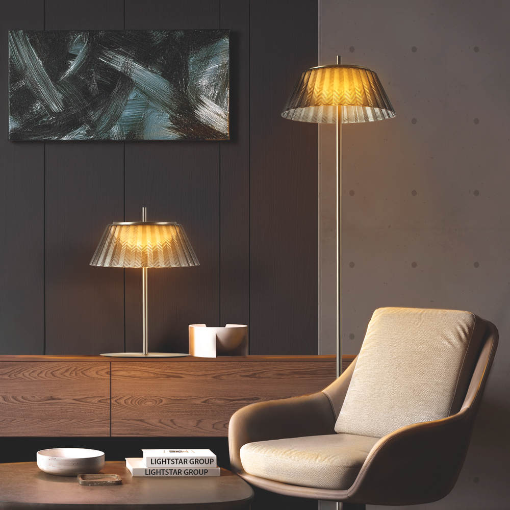 794718 Торшер NAPOLI LED 12W 700LM КОФЕЙНЫЙ/ПЕПЕЛЬНЫЙ 3000K