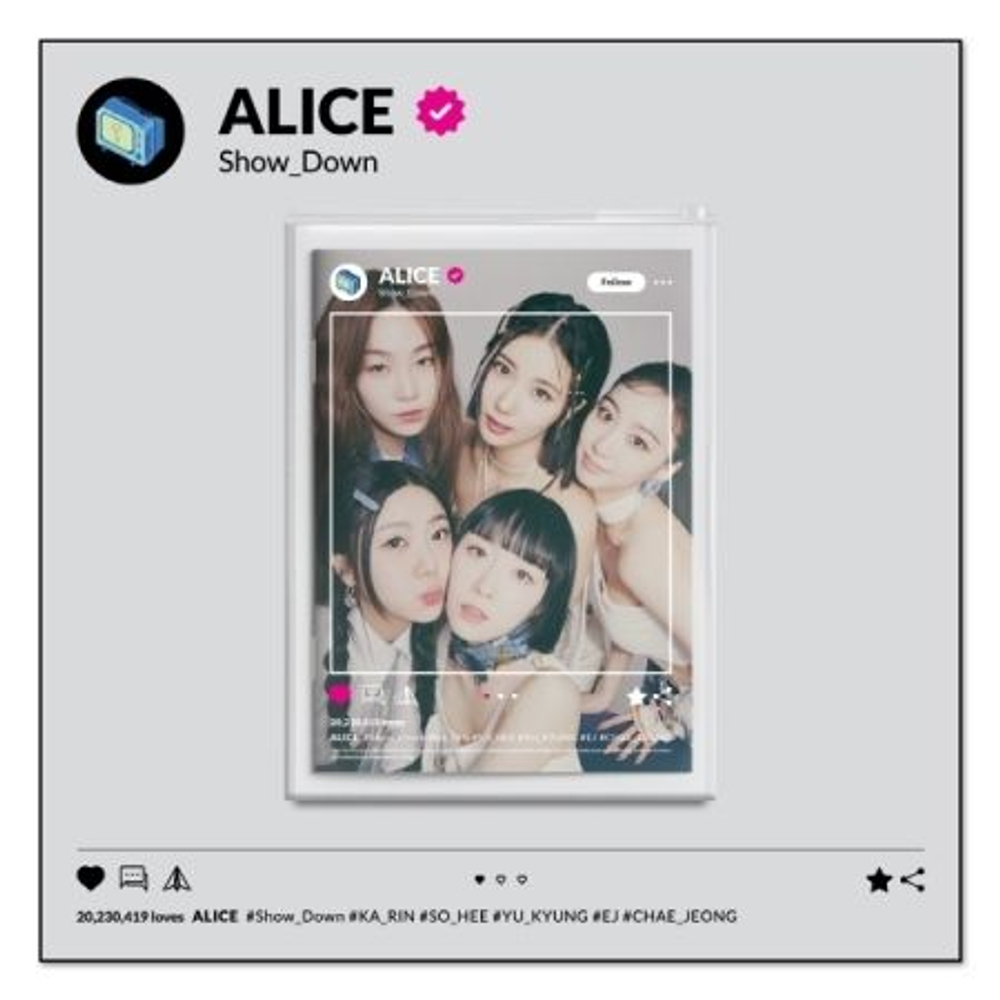 Альбом ALICE - SHOW DOWN 1st Single Album