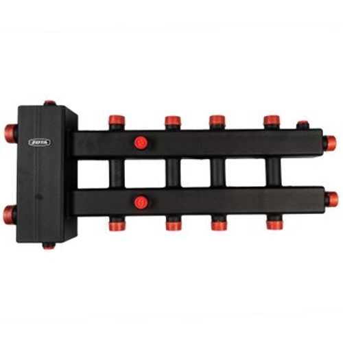 Разделитель гидравлический с коллектором горизонтальный, 5 контуров, до 70 кВт