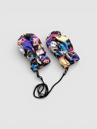 Зимние варежки на липучке (ленивцы)