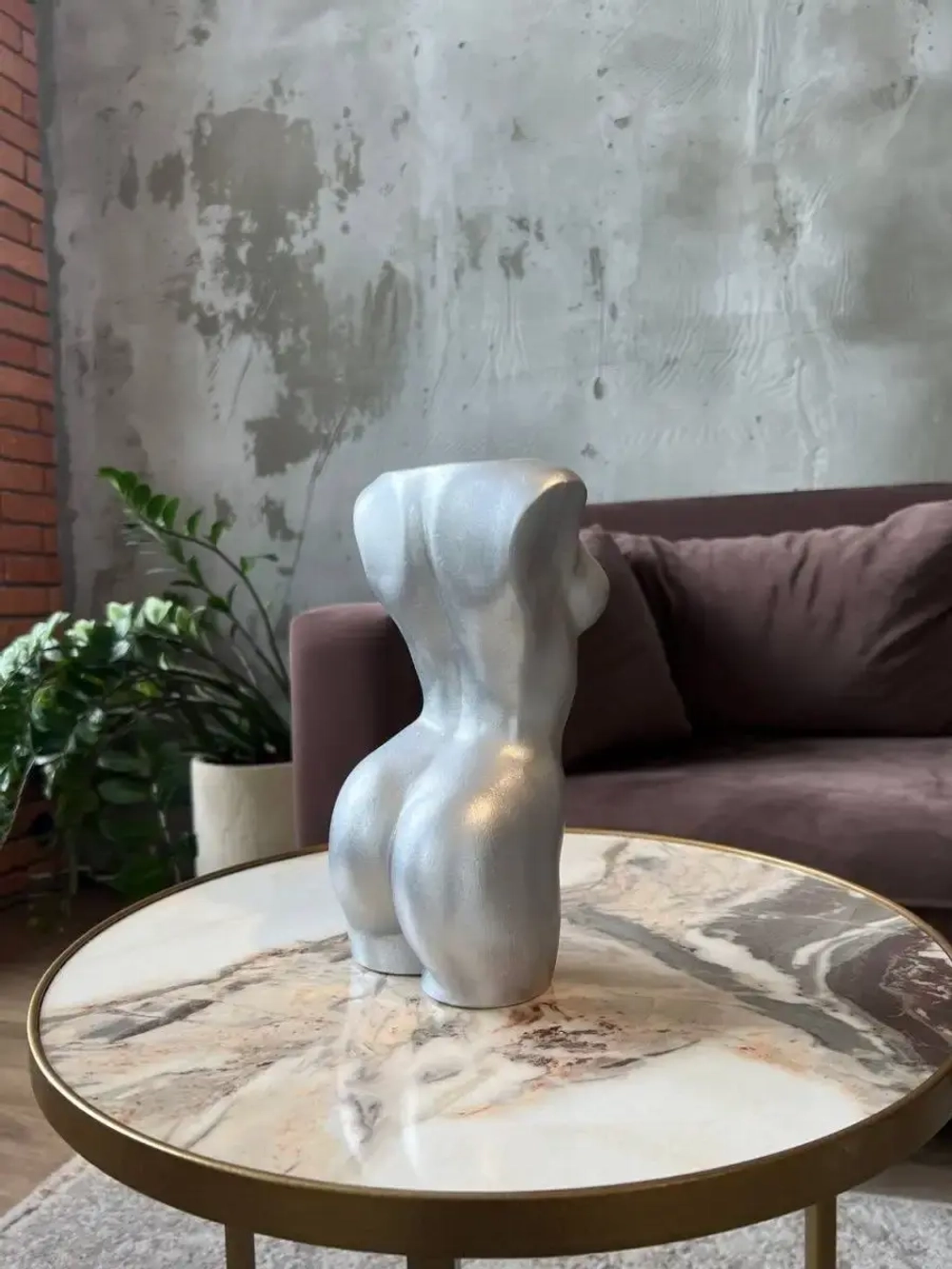 Кашпо для цветов Торс Горшок  Ваза Скульптура