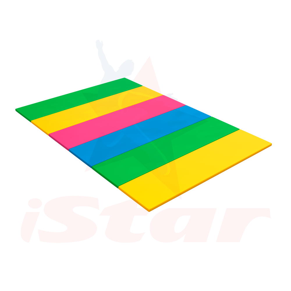 Гимнастическая зона Детская - чехол ПВХ - наполнение ППЭ/НПЭ - 3х2х0.04м - СКЛАДНАЯ