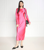 сатиновое платье Sams\u00f8e Sams\u00f8e - розовый(F22400176)