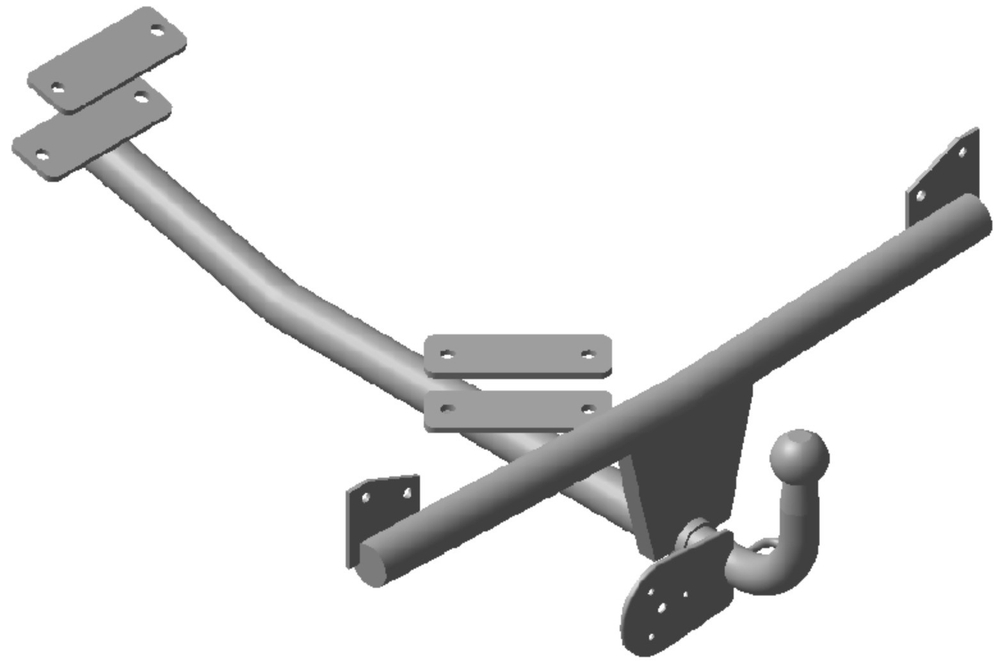 Фаркоп для Audi 80 седан 1986-1991 Тип шара: H (несъемный сварной). Нагрузки: 750/50 кг, AU 01