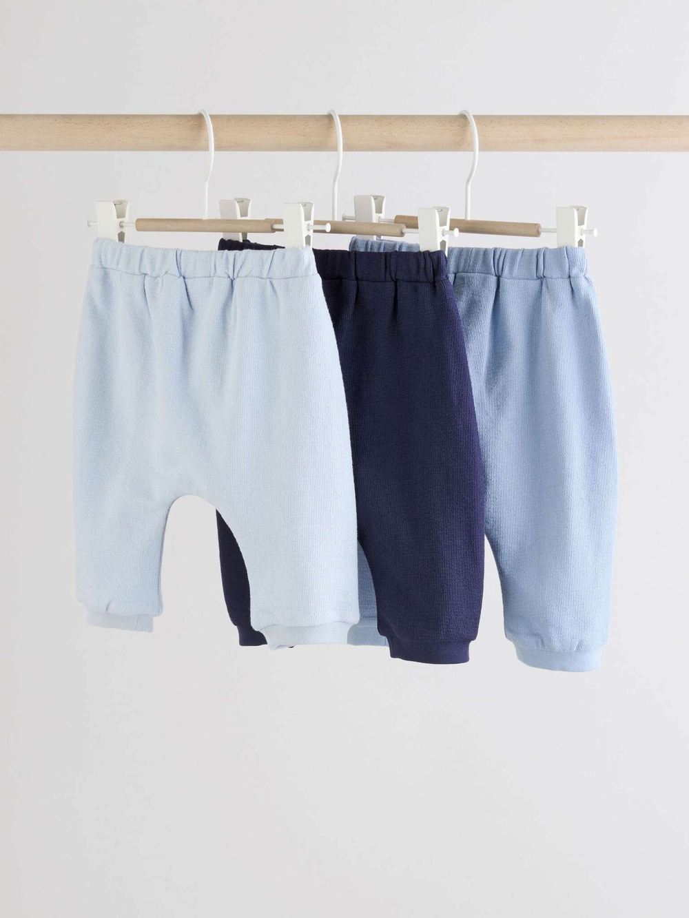 Джоггеры для малышей Next AT0-716, 3 шт., Синий, Голубой