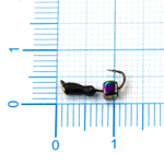 Мормышка Владимирская 290 "Муравей с зеркальцем", с кубиком хамелеон, 2мм, 0.3гр (15шт/уп)