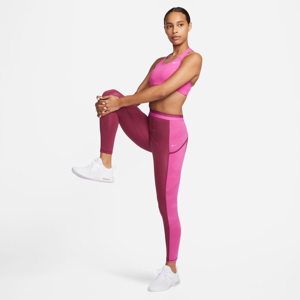 Женские теннисные брюки Nike Dri-Fit Performance Heritage Tight Women - Red, Pink