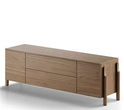 Тумба Basic 2 двери 2 ящика ширина 170 см (натуральный дуб)