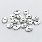 Бусина, цвет серебро (родий), размер 5*6 мм, цена за 10 шт