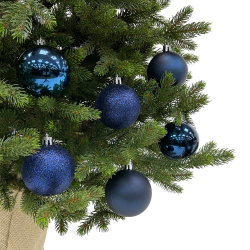 Набор шаров 10шт 6см House of Seasons темно-синий в тубусе