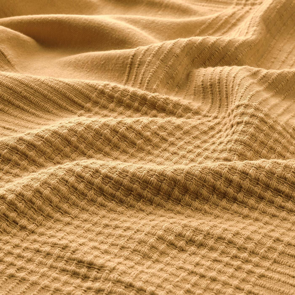 IKEA INDIRA  (ИКЕА ИНДИРА)  -  Покрывало, желто-бежевое, 150x250 см