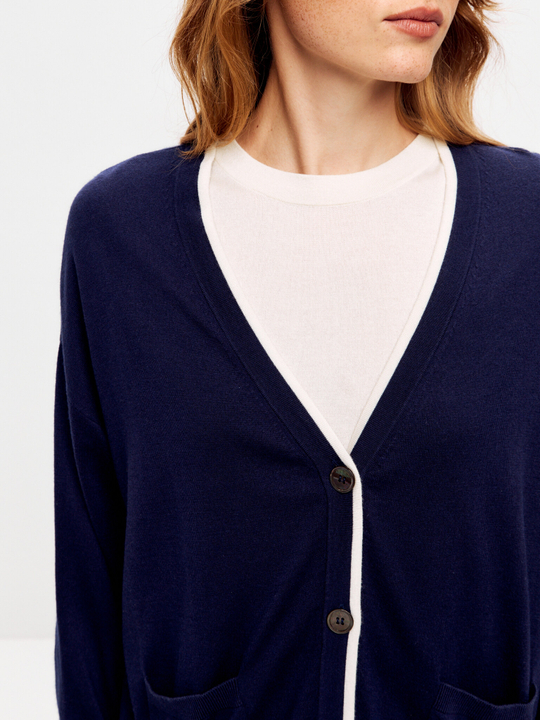 Кардиган из шелка и кашемира