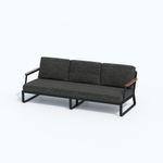 Лаунж зона ЭСТИВО с трехместным диваном - маренго